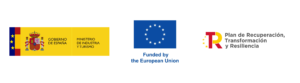 Spain government and EU funding logos for recovery plan